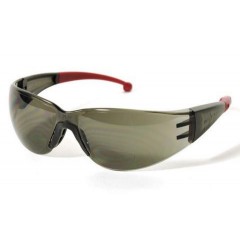 Gemini, Bifocal Readers Grey Frame w/ Burgundy Tips  - Grey Lens 1.5 Diopter